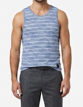 HORIZON STRIPED CASUAL TANK TOP