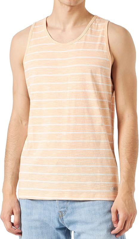 Blend Cotton Stripe Sando Peach Cobbler