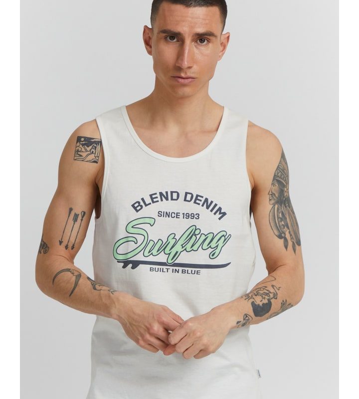 Classic Blend Cotton Sando White